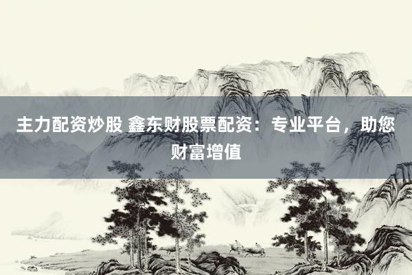 主力配资炒股 鑫东财股票配资：专业平台，助您财富增值
