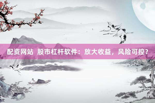 配资网站  股市杠杆软件：放大收益，风险可控？
